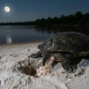A imponente tartaruga da Amazônia e sua incrível viagem de volta para a praia onde nasceu usando o campo magnético da Terra A imponente tartaruga-da-Amazônia (Podocnemis expansa), o maior quelônio de água doce da América do Sul, guarda um segredo fascinante que a guia por milhares de quilômetros nos rios amazônicos. Fêmeas adultas, após anos explorando os cursos d'água da bacia, retornam com uma precisão cirúrgica exata para a mesma praia de areia branca onde romperam seus ovos quando filhotes. Essa capacidade de orientação, que intriga os cientistas há décadas, não se baseia em marcos visuais ou cheiros, mas sim em uma extraordinária sensibilidade ao campo magnético da Terra, funcionando como um GPS biológico interno. A ciência reconhece que esses animais possuem uma forma de "navegação magnética" que lhes permite mapear e registrar as características magnéticas únicas de sua praia de nascimento. Estudos indicam que, logo após o nascimento, os filhotes sofrem um processo de "imprint" ou aprendizado magnético, gravando em seu sistema nervoso a "assinatura" do campo magnético daquele local específico. Esse registro funciona como um mapa duradouro, que a tartaruga consulta ao longo de sua vida adulta. Ao longo de sua longa jornada de retorno, a tartaruga-da-Amazônia monitora constantemente as sutis variações no campo magnético da Terra, comparando-as com o registro original de sua praia natal. Esse mecanismo permite que ela se oriente em águas turvas e em longas distâncias, ajustando sua rota para chegar com precisão ao seu destino de desova no campo magnético da tartaruga. O retorno praia da podocnemis expansa é um evento de proporções épicas, que ocorre geralmente durante a estação seca, quando o nível dos rios baixa e as praias de areia branca emergem. Milhares de fêmeas, impulsionadas pelo mesmo instinto ancestral, congregam-se nessas praias, formando um espetáculo de biodiversidade. A subida das tartarugas para a desova ocorre geralmente à noite, um comportamento que ajuda a evitar predadores e a temperatura excessiva da areia durante o dia. Após cavar um ninho profundo na areia, a fêmea deposita dezenas de ovos e, em seguida, os cobre com areia, garantindo a proteção e a temperatura adequadas para o desenvolvimento dos embriões. O processo é exaustivo e muitas vezes envolve um risco significativo para a fêmea, mas é essencial para a perpetuação da espécie. A fidelidade da tartaruga-da-Amazônia à sua praia de nascimento é um exemplo impressionante de adaptação biológica, mas também a torna vulnerável a perturbações em seu habitat. Se uma praia de desova for alterada de forma significativa, seja por atividades humanas, como a construção de hidrelétricas ou a extração de areia, ou por eventos naturais, o instinto de desova das tartarugas pode ser afetado. Elas podem ter dificuldade em encontrar o local exato ou podem ser forçadas a desovar em locais menos adequados, o que pode reduzir o sucesso da reprodução e comprometer o futuro da população. É fundamental, portanto, proteger as praias de desova e garantir a integridade dos ecossistemas fluviais para a conservação dessa espécie icônica. O conhecimento sobre a navegação magnética das tartarugas e sua fidelidade às praias de desova tem um impacto positivo significativo nos esforços de conservação na Amazônia. Organizações de conservação e comunidades locais trabalham em conjunto para monitorar as populações de tartarugas, proteger as praias de desova e promover o manejo sustentável desses animais. Essas iniciativas têm contribuído para a recuperação das populações em algumas áreas, demonstrando que é possível conciliar a conservação da biodiversidade com o desenvolvimento sustentável. A tartaruga-da-Amazônia é um símbolo da riqueza natural da Amazônia e sua proteção é essencial para a saúde dos ecossistemas fluviais e para a qualidade de vida das populações que deles dependem. A jornada da tartaruga-da-Amazônia, guiada por um mecanismo biológico tão complexo, nos convida a refletir sobre a interconexão de todas as formas de vida e sobre a importância de preservar o equilíbrio natural do planeta. A capacidade dessas criaturas de se orientarem em um ambiente tão vasto e complexo é um testemunho da incrível inventividade da vida e de sua resiliência diante dos desafios. Ao aprendermos mais sobre esses animais fascinantes, desenvolvemos um profundo respeito pela natureza e uma maior responsabilidade em relação à sua conservação. A proteção da tartaruga-da-Amazônia e de seu habitat é um compromisso com o futuro da Amazônia e com a sustentabilidade do planeta. Diante de tamanha complexidade biológica e de um instinto ancestral tão poderoso, será que a humanidade será capaz de proteger os habitats essenciais para que essa jornada milenar continue a ser contada pelos rios amazônicos? BOX LATERAL Projetos de Conservação e Manejo Comunitário | Projetos de conservação e manejo comunitário são fundamentais para a proteção da tartaruga-da-Amazônia. Organizações não governamentais e comunidades ribeirinhas trabalham em conjunto para proteger as praias de desova, monitorar as populações e promover a colheita sustentável dos ovos para o consumo comunitário e a venda. Essas iniciativas ajudam a garantir a perpetuação da espécie e a gerar renda para as comunidades locais.