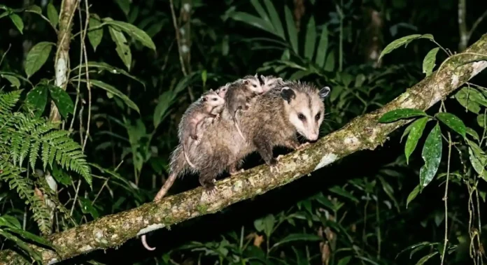 O gambá comum (Didelphis marsupialis) possui uma capacidade biológica extraordinária que desafia um dos maiores perigos da floresta tropical. Este marsupial é naturalmente imune ao veneno de algumas das cobras mais perigosas das Américas, como a cascavel. Mesmo recebendo uma gambá cascavel mordida que seria letal para outros mamíferos do mesmo tamanho, o gambá frequentemente não apresenta sintomas sérios e se recupera rapidamente. Estudos biológicos consolidados indicam que essa característica não é apenas uma curiosidade biológica, mas um mecanismo evolutivo complexo que desempenha um papel fundamental na biodiversidade amazônica. Essa imunidade ofídica do Didelphis marsupialis reside em uma bioengenharia evolutiva fascinante. A ciência reconhece que o segredo não está na produção de anticorpos, mas sim na presença de proteínas específicas no soro sanguíneo do animal. Essas proteínas, conhecidas como inibidores naturais de toxinas, agem de forma ativa e rápida para neutralizar os componentes mais agressivos do veneno das víboras, especialmente as fosfolipases A2 e metaloproteinases. Essas enzimas são responsáveis por destruir tecidos, causar hemorragias graves e neurotoxicidade na maioria das vítimas. No gambá, no entanto, as proteínas anti-ofídicas se ligam a essas toxinas, "desativando-as" quimicamente antes que possam interagir com as células do corpo e causar danos. É um escudo químico inato e eficiente. Para compreender a magnitude dessa defesa, precisamos entender como o veneno de cobras como a cascavel e jararacas opera. Esses venenos são coquetéis complexos de enzimas e toxinas projetados para imobilizar e iniciar a digestão da presa. As fosfolipases, por exemplo, degradam as membranas celulares, causando destruição de tecidos, hemorragia e dor extrema. Para a maioria dos mamíferos, uma picada é uma sentença rápida de falência múltipla de órgãos. No gambá, a resposta é puramente bioquímica. O processo de ligação entre as proteínas do gambá e as toxinas do veneno ocorre em nível molecular, desativando os sítios ativos das enzimas venenosas. Estudos indicam que essa neutralização é altamente eficiente e específica para venenos de viperídeos americanos, demonstrando uma adaptação refinada ao ambiente em que o animal evoluiu. Essa defesa inata é tão robusta que o gambá está "quimicamente pronto" para o encontro, sem depender de uma resposta imunológica adaptativa lenta. É interessante notar que essa característica é o resultado de uma longa coexistência entre os gambás e as serpentes peçonhentas no continente americano. A ciência reconhece que os marsupiais do gênero Didelphis estão presentes nas Américas há milhões de anos, enfrentando desafios constantes de sobrevivência. Ao longo desse vasto período geológico, uma verdadeira "corrida armamentista" evolutiva ocorreu, onde as cobras refinavam seu veneno e os gambás desenvolviam mecanismos de defesa. Essa interação contínua moldou a biologia de ambos os animais, resultando na impressionante imunidade que observamos hoje. É um exemplo fascinante de como as pressões ecológicas moldam a evolução e a biodiversidade de um ecossistema. O fato de o gambá imune veneno cobra ser resistente não é apenas uma curiosidade biológica, mas tem um impacto ecológico profundo e positivo na biodiversidade. Essa característica permite que o gambá inclua cobras peçonhentas em sua dieta. Ele não apenas sobrevive a encontros acidentais, mas caça ativamente esses répteis. Ao predar serpentes como a cascavel e a jararaca, o gambá atua como um regulador natural, ajudando a controlar as populações dessas espécies, que, sem predadores eficientes, poderiam se desequilibrar. Ao fazer isso, o gambá gera um impacto cascata positivo na estrutura das comunidades animais. Ao controlar as populações desses predadores de topo, permite que as populações de presas das cobras peçonhentas, como pequenos mamíferos e anfíbios, não sofram uma pressão de predação excessiva. Isso contribui diretamente para a manutenção da biodiversidade e do equilíbrio trófico em florestas como a Amazônia e em outros biomas brasileiros, como o Cerrado e a Mata Atlântica. Além de cobras peçonhentas, a dieta onívora e oportunista do gambá o torna um faxineiro da floresta. Ele consome roedores, que são vetores de doenças para humanos e outros animais, além de grandes quantidades de carrapatos, escorpiões e insetos. Ao controlar as populações de roedores e peçonhentos, o gambá desempenha um papel fundamental na manutenção da saúde do ecossistema amazônico, reduzindo riscos para outras espécies e até para populações humanas que vivem em áreas próximas à floresta. Estudos biológicos indicam que em áreas onde as populações de gambás são saudáveis, a incidência de cobras peçonhentas e de certas pragas e doenças é significativamente menor. Portanto, o Didelphis marsupialis imune veneno cobra é um aliado direto da sustentabilidade floresta e da saúde pública. Infelizmente, devido à sua aparência e hábitos noturnos, o gambá é frequentemente incompreendido e alvo de preconceito e caça. No entanto, a ciência reconhece cada vez mais a importância vital deste marsupial para a sustentabilidade dos biomas onde vive. Preservar o gambá imune veneno cobra é essencial para garantir o equilíbrio natural. Quando protegemos essa espécie, estamos, indiretamente, contribuindo para um ambiente mais saudável e equilibrado para todas as formas de vida na floresta amazônica. A imunidade ofídica desse animal é um testemunho da incrível engenharia biológica que a evolução moldou ao longo de milênios, oferecendo soluções sustentáveis para a coexistência de espécies em ambientes complexos. Ao olharmos para a incrível biologia do gambá, somos lembrados de que cada ser, por mais simples que pareça, guarda soluções geniais para a sobrevivência, tecendo a complexa e resistente teia da vida na qual todos estamos inseridos. BOX LATERAL Marsupiais Brasileiros | O gambá não é o único marsupial do Brasil. O país abriga dezenas de espécies, incluindo as cuícas e os catitas. Ao contrário de cangurus, a maioria dos marsupiais brasileiros não possui um marsúpio (bolsa) completo. As fêmeas muitas vezes carregam os filhotes agarrados ao seu corpo até que cresçam, como o gambá que transporta sua prole nas costas, um espetáculo de cuidado maternal que fascina quem tem a sorte de presenciar na natureza.