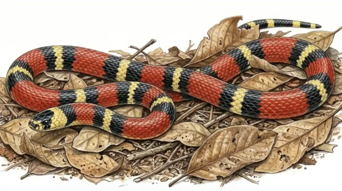 A SURPREENDENTE ESTRATÉGIA DE DEFESA DA COBRA-CORAL VERDADEIRA E O MECANISMO ÚNICO PARA SUA INOCULAÇÃO DE VENENO