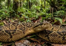 A majestosa surucucu-pico-de-jaca domina as florestas tropicais enquanto a ciência estuda sua complexa e fascinante biologia evolutiva amazônica