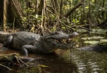 Estratégias reprodutivas do jacaré-açu revelam cuidado parental extremo e a complexa dinâmica de sobrevivência nos ecossistemas inundados da Amazônia