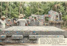 Ladrilhos de plástico reciclado: inovação tecnológica reduz déficit habitacional e poluição na Amazônia