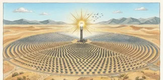 O paradoxo da energia solar térmica e os riscos fatais para a biodiversidade das aves migratórias no deserto