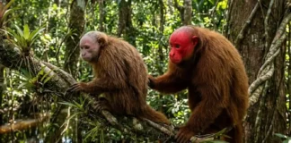 A face escarlate do uacari-vermelho e como a seleção sexual garante a saúde genética da biodiversidade primata na Amazônia