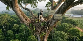 Parcerias sustentáveis entre proprietários de terras e biólogos garantem o futuro do gavião-real no coração da Amazônia e do Cerrado