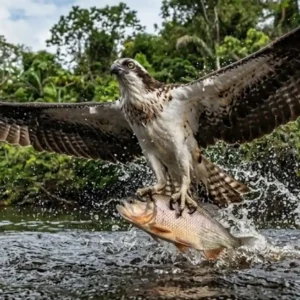 Como a águia-pescadora viaja do Canadá até a Amazônia usando garras reversíveis exclusivas para capturar peixes com precisão cirúrgica