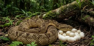 Como a surucucu-pico-de-jaca, maior víbora das Américas, desafia a ciência ao proteger seus ovos na Floresta Amazônica