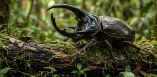 Como o besouro-rinoceronte da Amazônia ergue oitocentas vezes o próprio peso e atua na fertilização do solo florestal