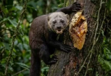 Como a irara desafia colmeias de abelhas africanizadas e utiliza resistência impressionante para dominar os recursos energéticos da Amazônia