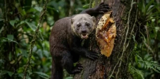 Como a irara desafia colmeias de abelhas africanizadas e utiliza resistência impressionante para dominar os recursos energéticos da Amazônia