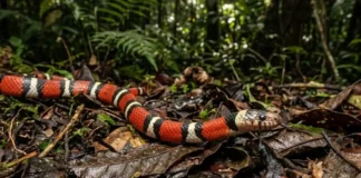 Como o blefe evolutivo da falsa-coral confunde predadores e desafia a sobrevivência na imensidão da floresta Amazônica