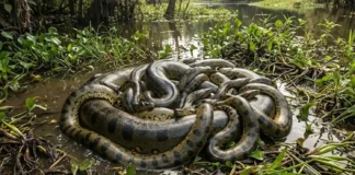 Como a fascinante reprodução da sucuri-verde revela os mistérios da sobrevivência e do gigantismo feminino na Amazônia brasileira