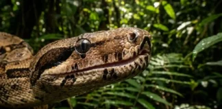 Como a jiboia utiliza sensores térmicos naturais para caçar na escuridão profunda da Floresta Amazônica