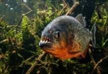 Como a mordida extrema da piranha-vermelha atua na limpeza biológica e na manutenção dos rios da Amazônia