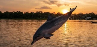 Como o boto-tucuxi utiliza sua agilidade e saltos acrobáticos para sobreviver nos complexos ecossistemas aquáticos da Amazônia