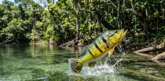 Como a força explosiva da mordida do tucunaré revoluciona a caça e reequilibra os rios da bacia hidrográfica na Amazônia