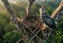 Como a imponente engenharia dos ninhos do gavião-real ajuda a ciência a mapear e proteger as florestas mais antigas da Amazônia
