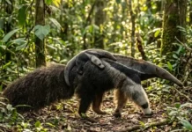 Como o impressionante tamanduá-bandeira e a majestosa onça-pintada equilibram as forças da vida selvagem na vasta floresta da Amazônia