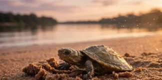 A incrível odisseia da tartaruga da Amazônia e sua navegação precisa pelo campo magnético do planeta até a praia de nascimento