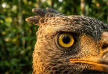 A incrível visão do gavião-real amazônico e sua capacidade única de caçar preguiças no topo do dossel florestal