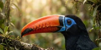 O termo tucano tem origem no tupi tukana revelando o profundo conhecimento indígena que precedeu a taxonomia científica europeia