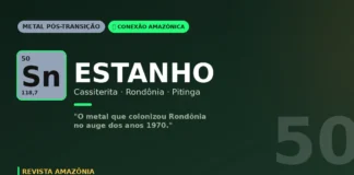 Estanho da cassiterita: o metal que colonizou Rondônia e ainda alimenta a Amazônia industrial Estanho da cassiterita: o metal que colonizou Rondônia e ainda alimenta a Amazônia industrial