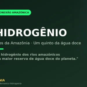 Hidrogênio dos rios amazônicos: um quinto da água doce do planeta corre na maior floresta tropical Hidrogênio dos rios amazônicos: um quinto da água doce do planeta corre na maior floresta tropical