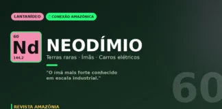Neodímio das terras raras amazônicas: o lantanídeo que move turbinas eólicas e carros elétricos pelo mundo Neodímio das terras raras amazônicas: o lantanídeo que move turbinas eólicas e carros elétricos pelo mundo