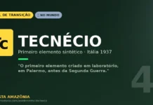 Tecnécio: o primeiro elemento criado em laboratório, sintetizado em Palermo na Itália em 1937 Tecnécio: o primeiro elemento criado em laboratório, sintetizado em Palermo na Itália em 1937