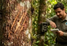 Como a onça pintada marca território com as garras e ajuda cientistas a monitorar a floresta amazônica