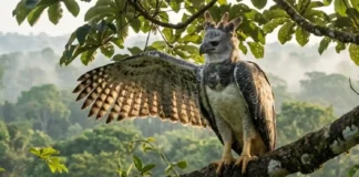 O papel vital do gavião-real como predador de topo e o equilíbrio biológico no dossel da Floresta Amazónica