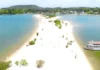 Como a vazante do Rio Tapajós revela as praias sazonais de Alter do Chão no coração da Amazônia