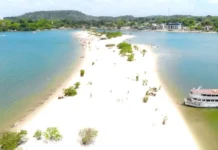 Como a vazante do Rio Tapajós revela as praias sazonais de Alter do Chão no coração da Amazônia