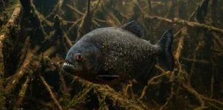 Descubra como a gigante piranha-preta da bacia amazônica é incrivelmente menos agressiva do que a pequena piranha-vermelha