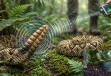 Cascavel da Amazônia altera frequência do guizo para criar ilusão sonora sofisticada que engana o ouvido humano