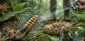 Cascavel da Amazônia altera frequência do guizo para criar ilusão sonora sofisticada que engana o ouvido humano