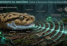 Surucucu-pico-de-jaca utiliza vibrações sísmicas no solo para caçar na escuridão profunda da Floresta Amazônica