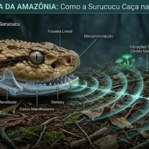 Surucucu-pico-de-jaca utiliza vibrações sísmicas no solo para caçar na escuridão profunda da Floresta Amazônica