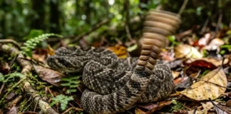 Como o sofisticado sistema acústico da cascavel amazônica altera os batimentos do guizo para simular proximidade ilusória diante de predadores