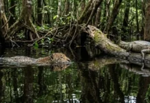 Como a onça-pintada domina a técnica de emboscada aquática para capturar jacarés nos igapós da Amazônia setentrional