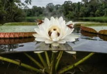 Como a vitória régia eleva sua própria temperatura corporal para atrair besouros polinizadores na escuridão dos lagos amazônicos