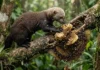 Como a irara amazônica invade colmeias de abelhas africanizadas utilizando uma resistência impressionante a centenas de ferroadas