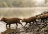 Como o raro cachorro-vinagre coordena caças em bando nas várzeas da Amazônia usando táticas parecidas com as de lobos