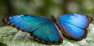 Como a borboleta Morpho utiliza engenharia óptica nas asas para projetar o azul mais intenso da Amazônia