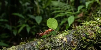 Como a minúscula formiga-da-amazônia manipula fungos simbiontes para criar superestruturas agrícolas subterrâneas sob o solo da floresta tropical