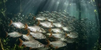 Como os imensos cardumes de jaraqui realizam migrações sincronizadas que movimentam a pesca artesanal e a economia do Amazonas