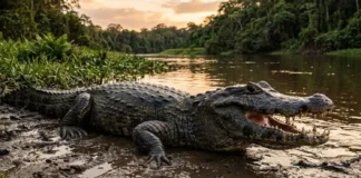 Como o jacaré-açu utiliza o ácido estomacal mais forte entre os répteis para digerir presas inteiras por horas
