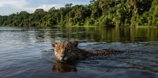 Como a onça pintada cruza rios caudalosos na Amazônia para expandir seu território e encontrar novos parceiros
