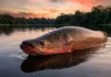 Como o gigante pirarucu utiliza a bexiga natatória como pulmão modificado para sobreviver em lagos rasos da Amazônia