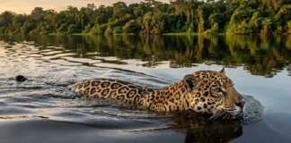 Como a onça-pintada cruza rios de grande extensão para conectar populações e garantir a sobrevivência da biodiversidade na Amazônia